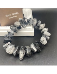 黑髮晶切割面手鏈