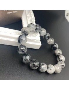 黑髮晶切割面手鏈 2