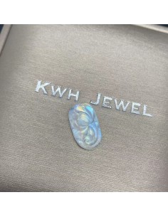 Moonstone Lotus Pendant