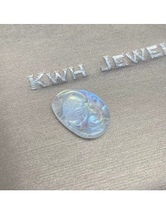 Moonstone Lotus Pendant 2