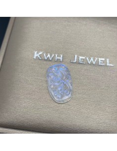 Moonstone Fish Pendant