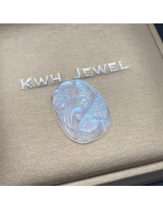 Moonstone Fish Pendant 2