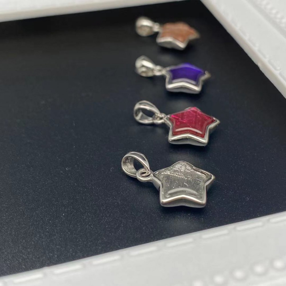 Meteorite Star Silver Pendant (Sweden) Meteorite Star Silver Pendant (Sweden)