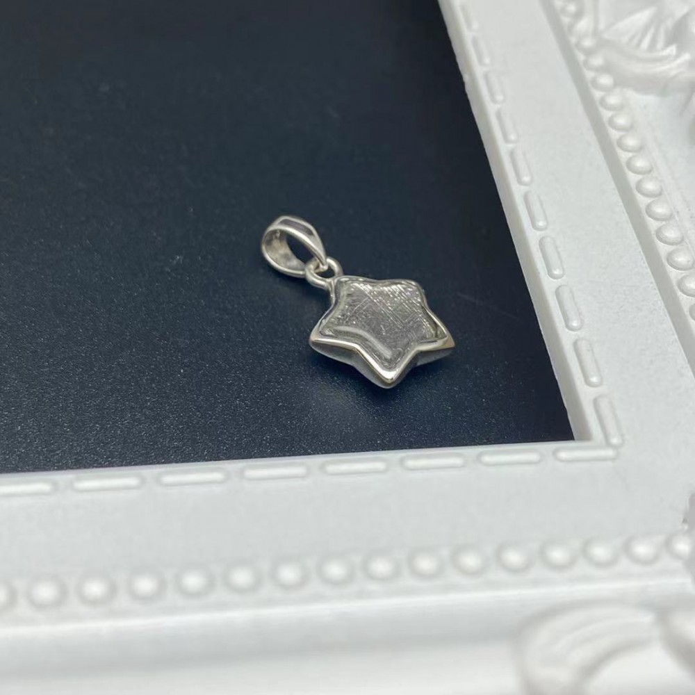 Meteorite Star Silver Pendant (Sweden) Meteorite Star Silver Pendant (Sweden)