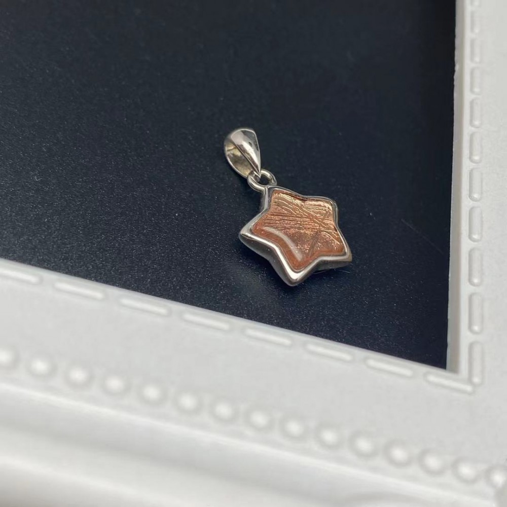 Meteorite Star Silver Pendant (Sweden) Meteorite Star Silver Pendant (Sweden)