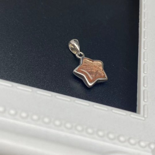 Meteorite Star Silver Pendant (Sweden)