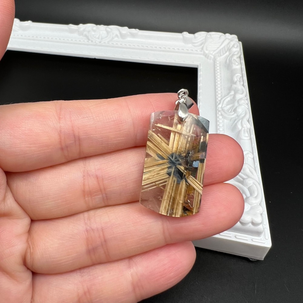 金鈦晶 金髮晶吊墜 金鈦晶 金髮晶吊墜