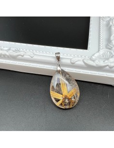 金鈦晶 金髮晶吊墜