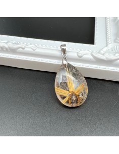 金鈦晶 金髮晶吊墜 2