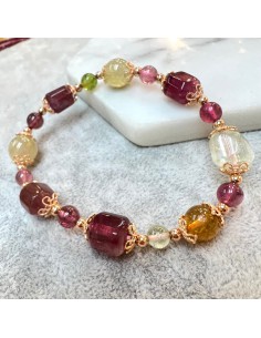 碧璽 碧茜純銀手鍊