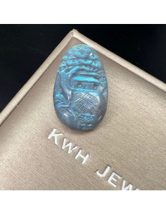 拉長石 閃光石吊墜 2