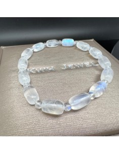 India Moonstone Cylindrical Bracelet 2