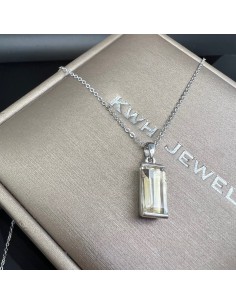 金鈦晶 金髮晶純銀吊墜