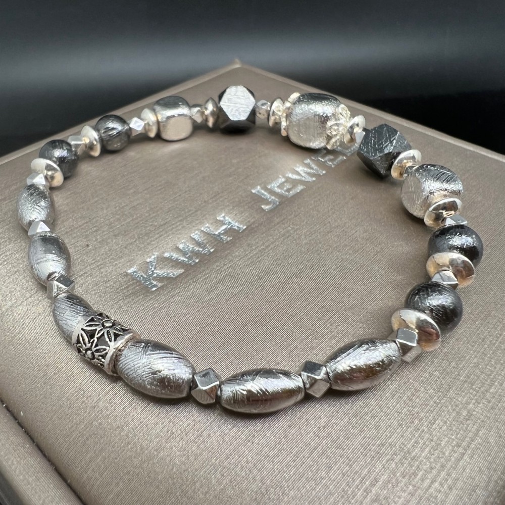 Meteorite Bracelet (Sweden) 6mm Meteorite Bracelet (Sweden) 6mm