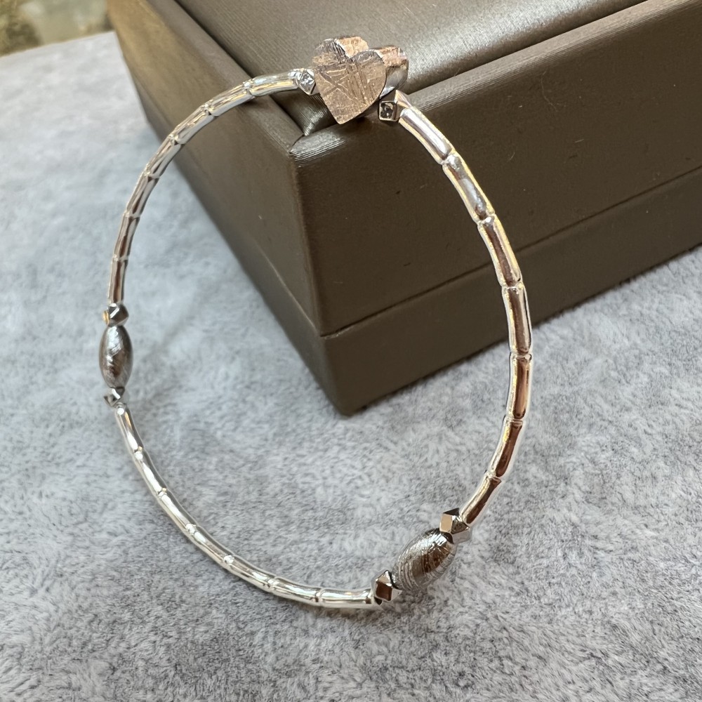 Meteorite Silver Bracelet (Sweden)