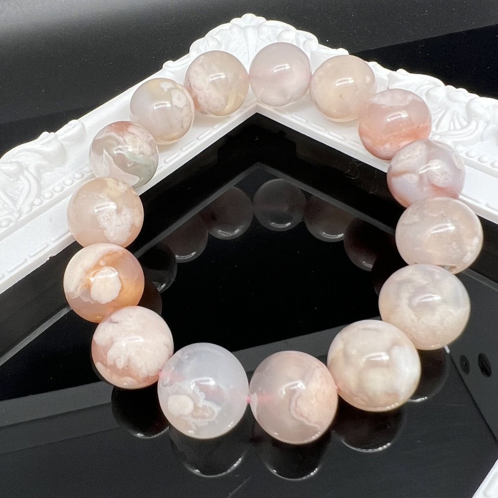 Blossom Agate 14mm