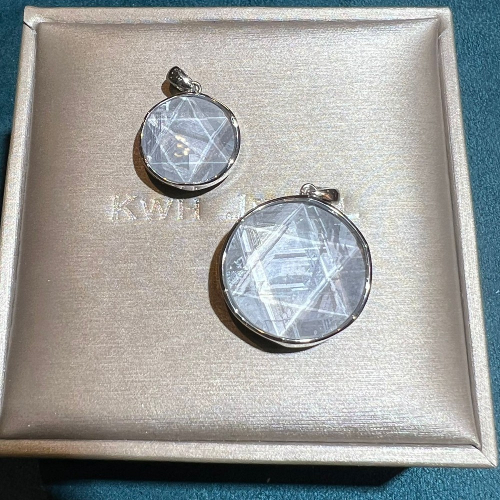 Star of David Meteorite Pendant...