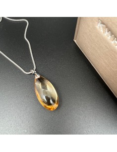 天然黃晶吊墜 吊咀