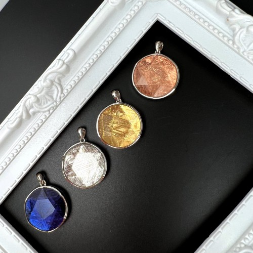Star of David Meteorite Pendant