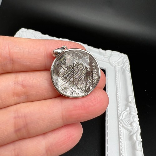 Star of David Meteorite Pendant