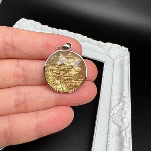 Star of David Meteorite Pendant
