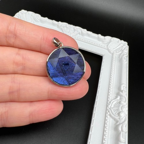 Star of David Meteorite Pendant