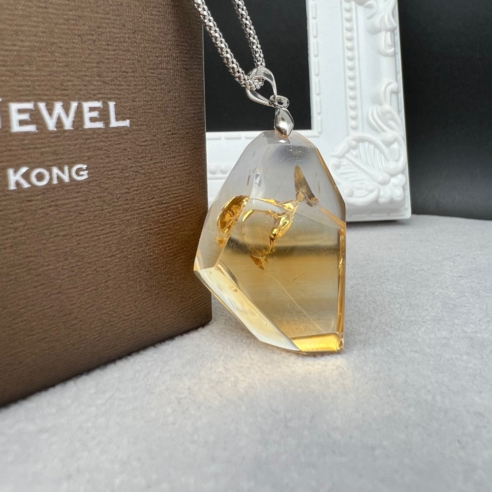 Natural Citrine Pendant - KWH JEWEL