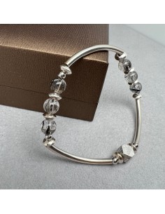 天鐵鎳鐵隕石手鏈 天鐵 黑髮晶手鍊