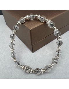 天鐵鎳鐵隕石手鏈 天鐵 黑髮晶手鍊