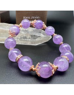 紫水晶純銀手鍊