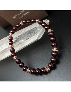 紫牙烏石榴石純銀手鏈