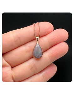 澳寶 歐泊18k玫瑰金純銀吊墜