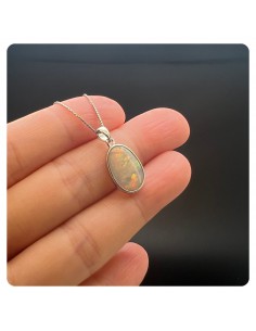 澳寶 歐泊純銀吊墜