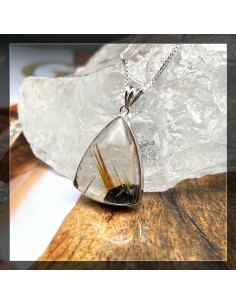 金鈦晶 金髮晶吊墜