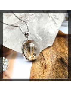 金鈦晶 金髮晶吊墜 2