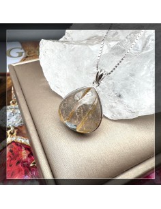 鈦金髮晶吊墜 2