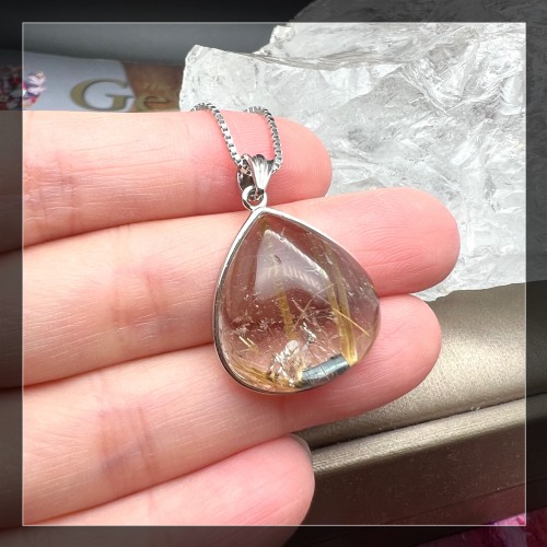 Golden Rutilated Quartz Pendant