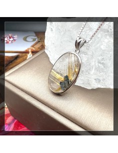 金鈦晶 金髮晶吊墜