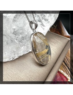 金鈦晶 金髮晶吊墜 2