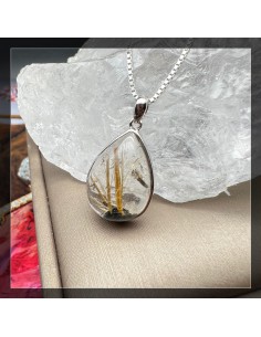 金鈦髮晶 金髮晶 鈦金髮吊墜