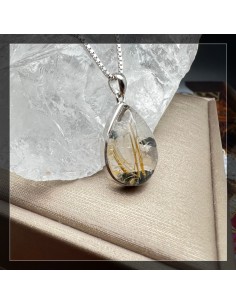 金鈦髮晶 金髮晶 鈦金髮吊墜 2