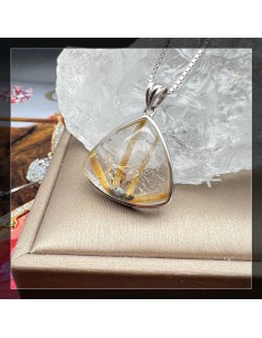 金鈦髮晶 金髮晶 鈦金髮吊墜