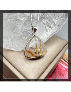 金鈦髮晶 金髮晶 鈦金髮吊墜 2