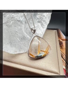 金鈦髮晶 金髮晶 鈦金髮吊墜 2