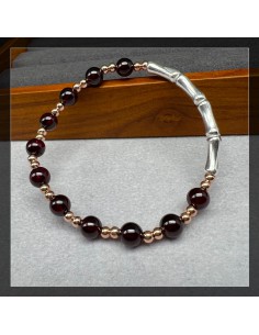 Garnet Silver Bracelet 2