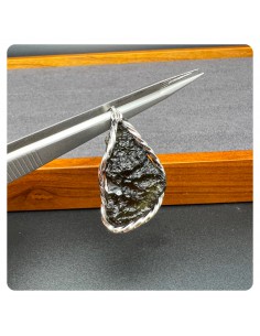捷克隕石 莫爾道玻隕石純銀吊墜