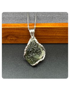 捷克隕石 莫爾道玻隕石純銀吊墜