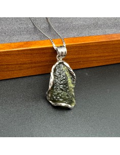 捷克隕石 莫爾道玻隕石純銀吊墜