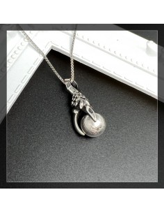 Muonionalusta Meteorite Silver Pendant