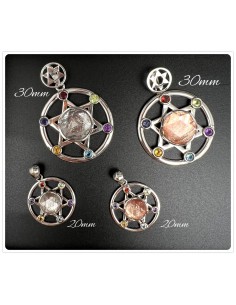 Meteorite Silver Pendant Star of David (Sweden)